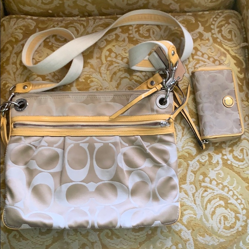 Coach bag and wallet